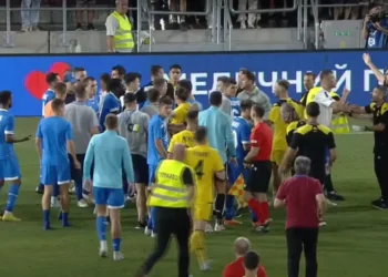 Футболисты «Ариса» после матча с «Динамо» устроили драку в отместку за поддержку полка «Азов»