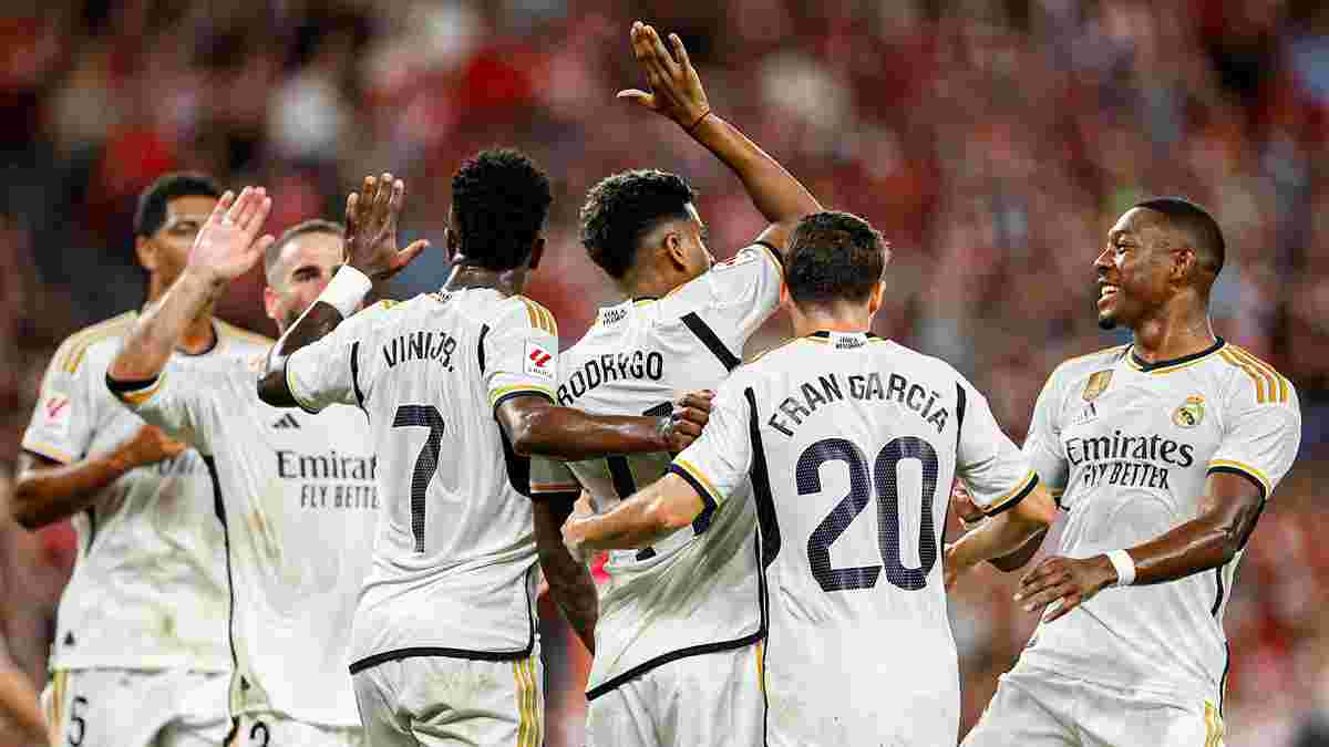 Мадридский «Реал» с Луниным в основе без проблем справился с «Атлетиком» в 1 туре Ла Лиги сезона 2023/24