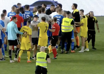 Тренер «Ариса» устроил истерику в ответ на реакцию футболистов «Динамо», которые обозлились на кричалки фанатов в поддержку России