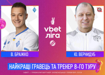 Бражко та Вернидуб — найкращі гравець та тренер 8-го туру!