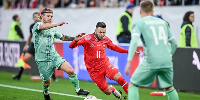Швейцария чудом не проиграла Беларуси в 8 туре отбора на Евро-2024