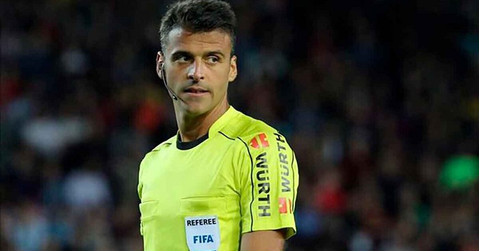 Матч Украина – Италия рассудит испанская бригада арбитров