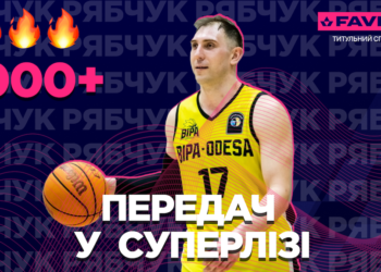 Олександр Рябчук перетнув позначку в 1000 результативних передач — Федерація баскетболу України