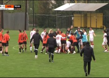 Футболистки из чемпионата Украины устроили массовую драку