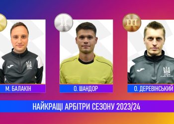 Микола Балакін — найкращий арбітр сезону 2023/24 УПЛ!