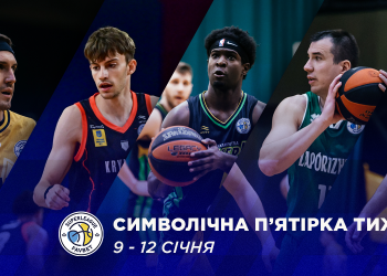Визначено символічну збірну та MVP восьмого ігрового тижня Суперліги Favbet — Федерація баскетболу України