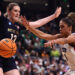 Українки за кордоном: Коваль завершила дебютний сезон NCAA, у Яцковець дабл-дабл — Федерація баскетболу України