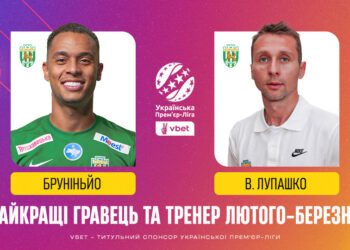 Найкращі гравець та тренер лютого-березня VBET Української Прем’єр-Ліги — Бруніньйо та Лупашко!