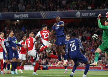 «ПСЖ» минимально выиграл у «Арсенала» на выезде в первом матче 1/2 финала Лиги чемпионов