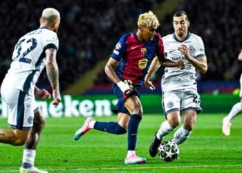 «Барселона» и «Интер» разыграли результативную ничью в первом матче 1/2 финала Лиги чемпионов