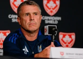 Сергей Ребров назвал причины провала Украины в матче против Канады на турнире Canadian Shield