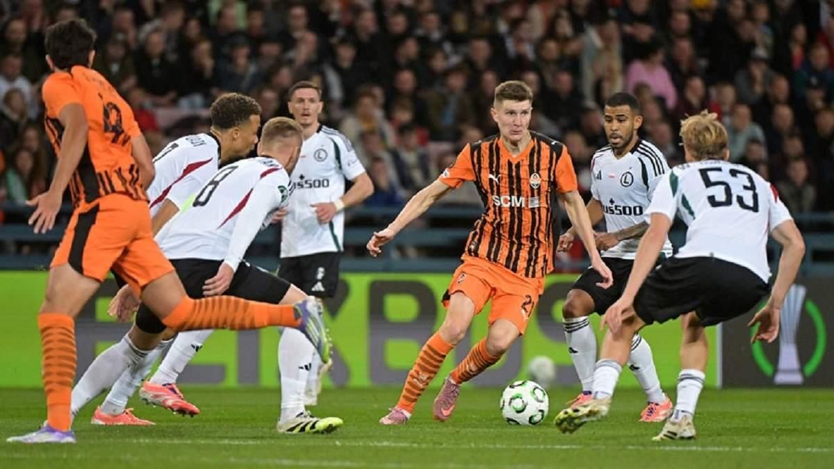 «Шахтер» на 90+4 минуте упустил ничью с «Легией» в рамках Лиги конференций